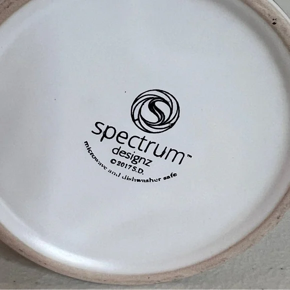 French Bulldog White Black Coffee Mug Whimsical Polka Dot Spectrum Designz 20oz. - Picture 5 of 7